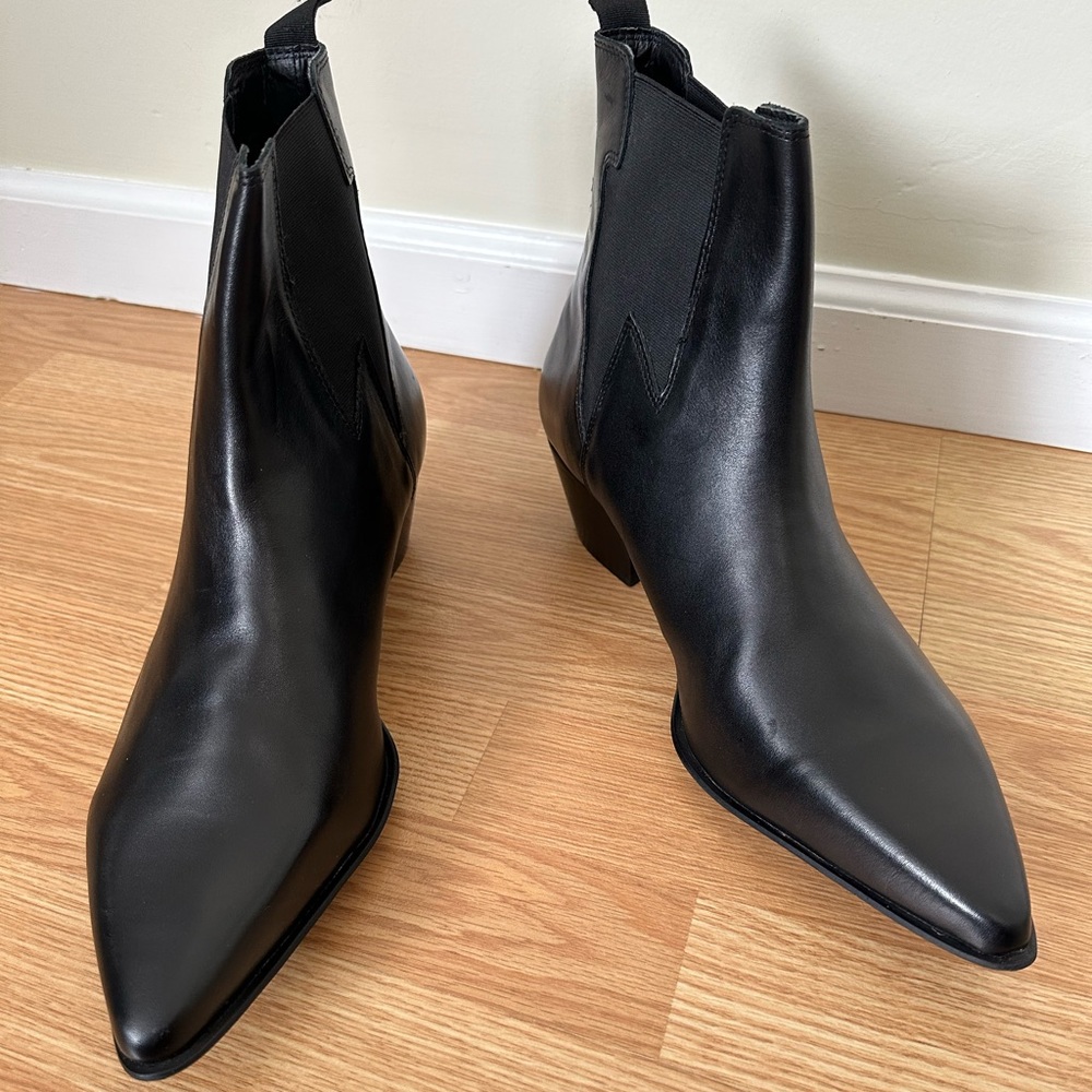 Western Boots Stacked Heel (Wide Fit) 13